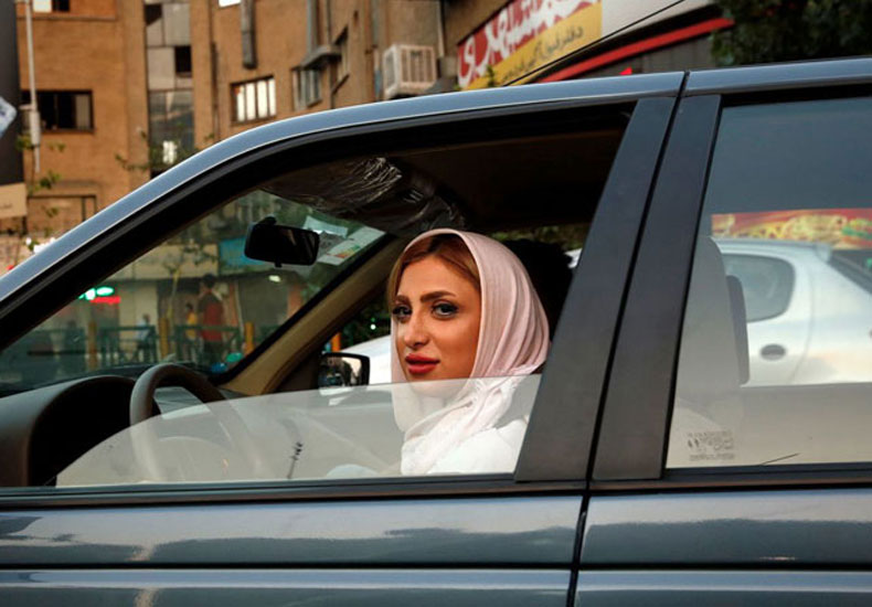 Women driver in iran